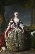 Jean Baptiste van Loo Portrait of Princess Augusta of Saxe Gotha oil on canvas